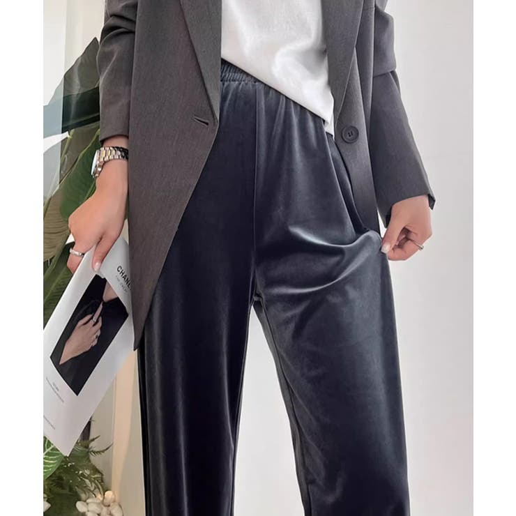 ベロアワイドパンツ【SHOPLIST限定 新作 春 秋 冬】 | SEU | 詳細画像13