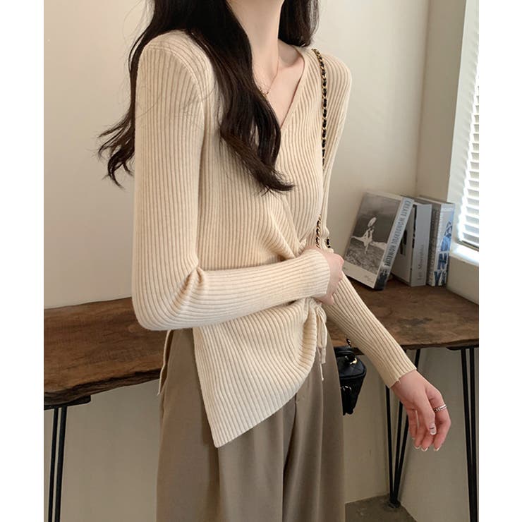 サイドドロストリブニットトップス【SHOPLIST限定 新作 春 秋 冬】 | SEU | 詳細画像19 