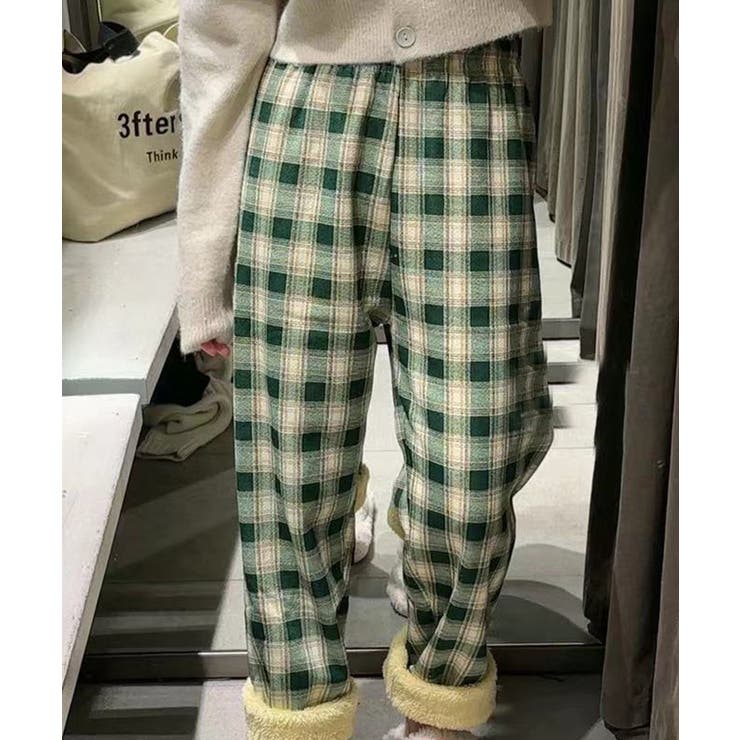 チェック柄の裏ボア起毛パンツ【SHOPLIST限定 新作 春 秋 冬】 | SEU | 詳細画像26 