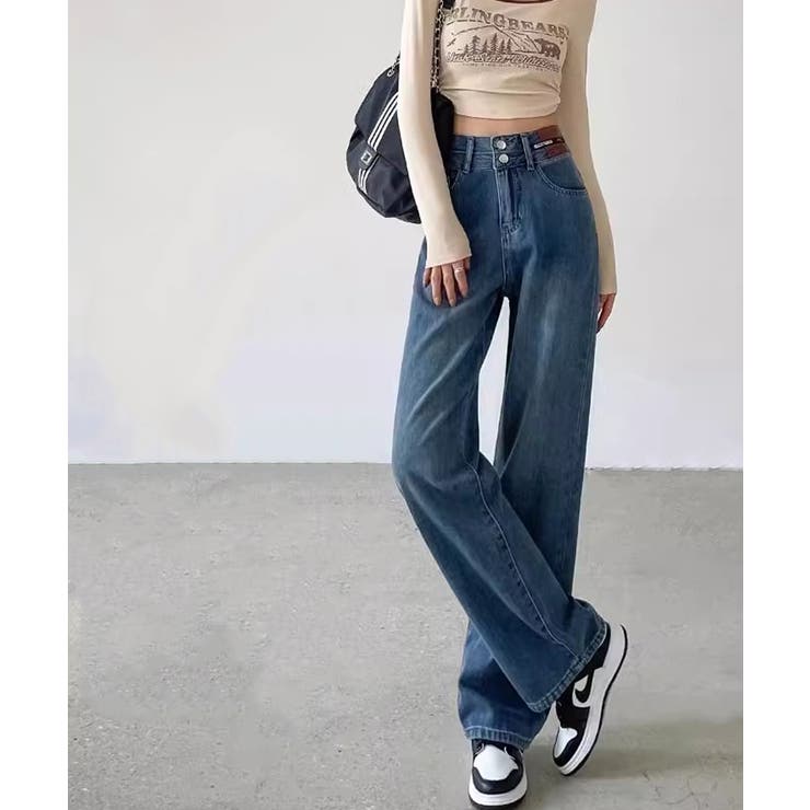 ハイウエストセミワイドデニム【SHOPLIST限定 新作 春 夏 秋 冬】 | SEU | 詳細画像34 