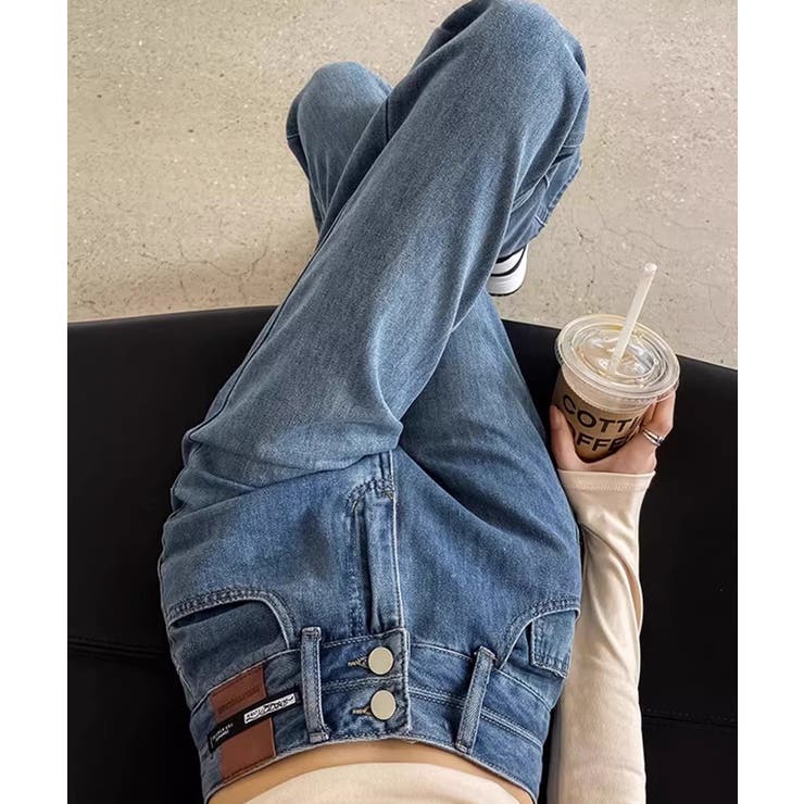 ハイウエストセミワイドデニム【SHOPLIST限定 新作 春 夏 秋 冬】 | SEU | 詳細画像38 