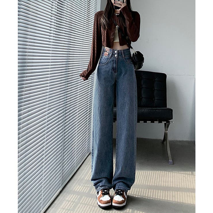 ハイウエストセミワイドデニム【SHOPLIST限定 新作 春 夏 秋 冬】 | SEU | 詳細画像22 