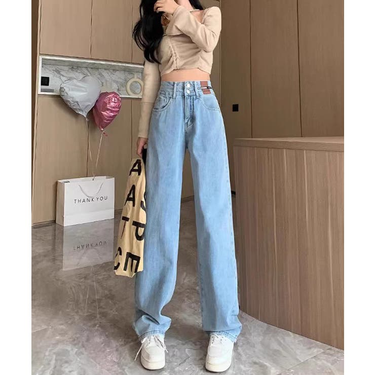 ハイウエストセミワイドデニム【SHOPLIST限定 新作 春 夏 秋 冬】 | SEU | 詳細画像5 