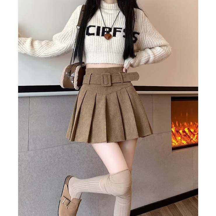 ベルト付きプリーツミニスカート【SHOPLIST限定 新作 春 夏 秋 冬】 | SEU | 詳細画像9 