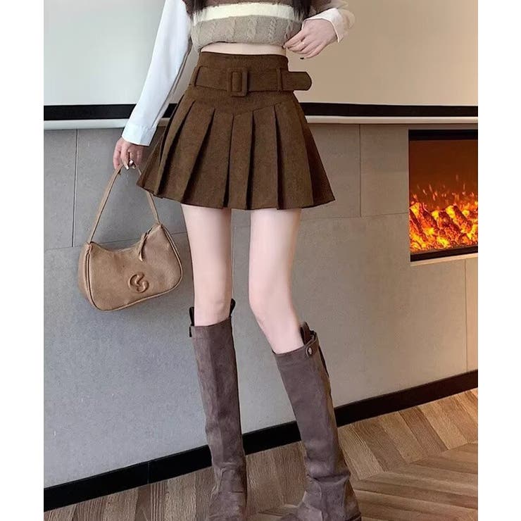 ベルト付きプリーツミニスカート【SHOPLIST限定 新作 春 夏 秋 冬】 | SEU | 詳細画像17 