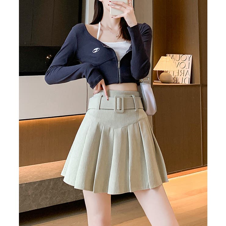 ベルト付きプリーツミニスカート【SHOPLIST限定 新作 春 夏 秋 冬】 | SEU | 詳細画像5 