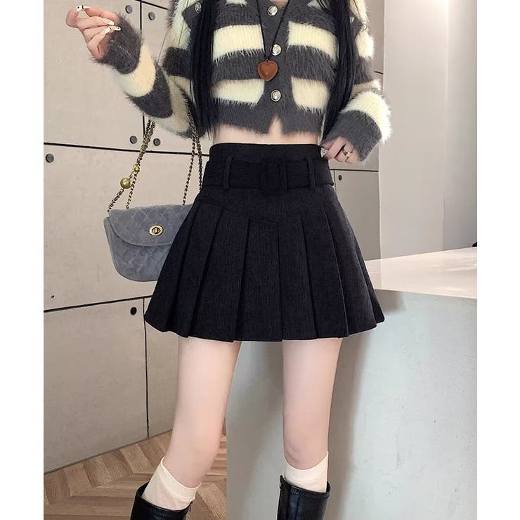 ベルト付きプリーツミニスカート【SHOPLIST限定 新作 春 夏 秋 冬】 | SEU | 詳細画像19 