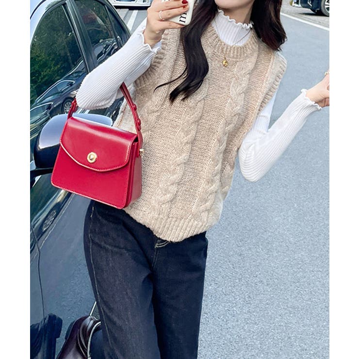 ハイネックニットトップスフリルニットソー【SHOPLIST限定 新作 春 | SEU | 詳細画像8 