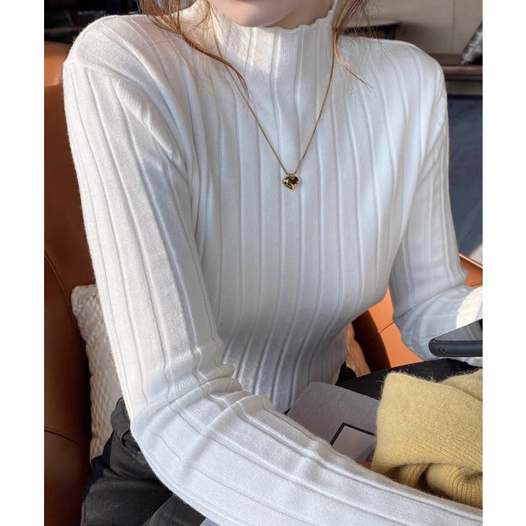 12色選べるシンプルリブニットトップス | SEU | 詳細画像8 