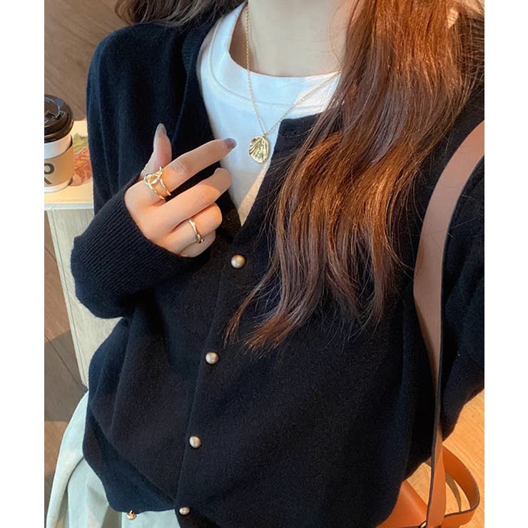 ラウンドネックニットカーディガン【SHOPLIST限定 新作 春 秋 冬】 | SEU | 詳細画像14 