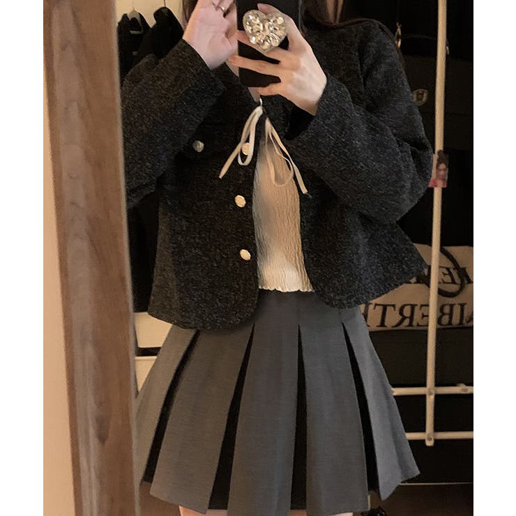 ツイードノーカラージャケット【SHOPLIST限定 新作 春 秋 冬】 | SEU | 詳細画像15 