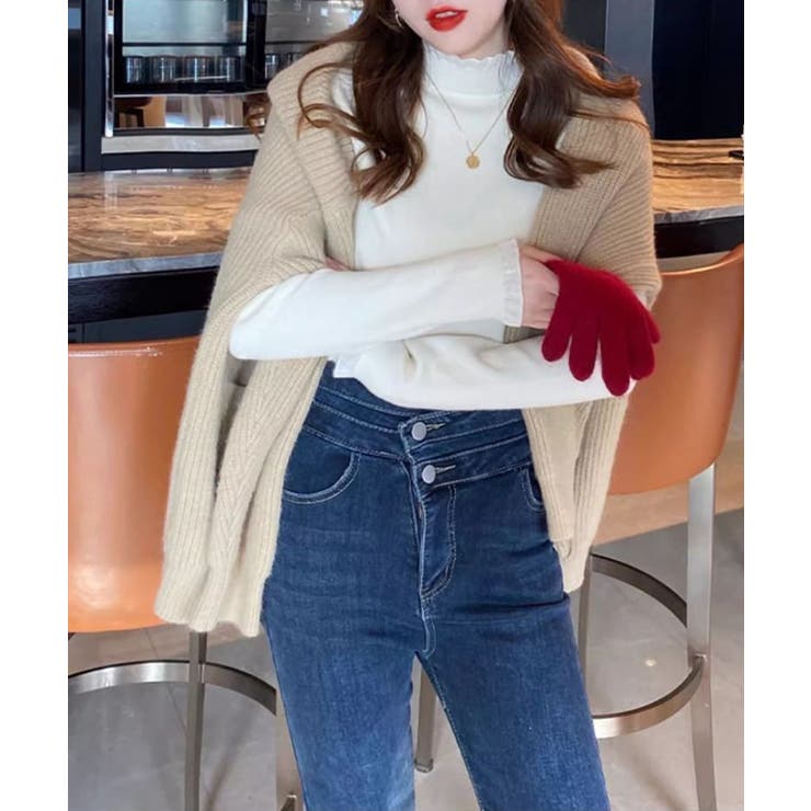 フリル襟ハイネックニットトップス【SHOPLIST限定 新作 春 秋 冬】 | SEU | 詳細画像10 