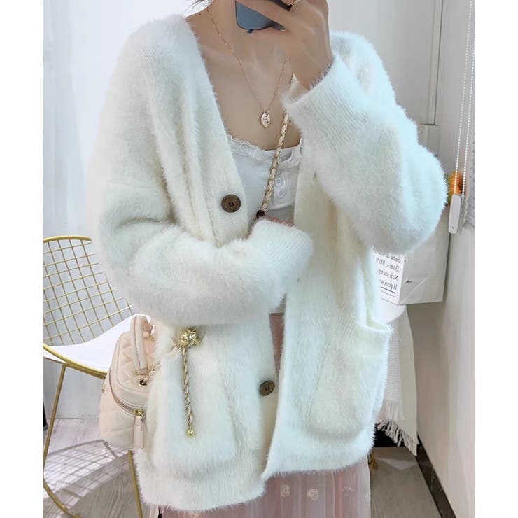 シャギーニットカーディガン【SHOPLIST限定 新作 春 秋 冬】 | SEU | 詳細画像19 