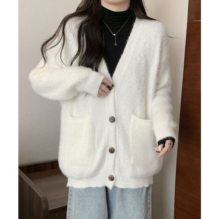 シャギーニットカーディガン【SHOPLIST限定 新作 春 秋 冬】 | SEU | 詳細画像14 