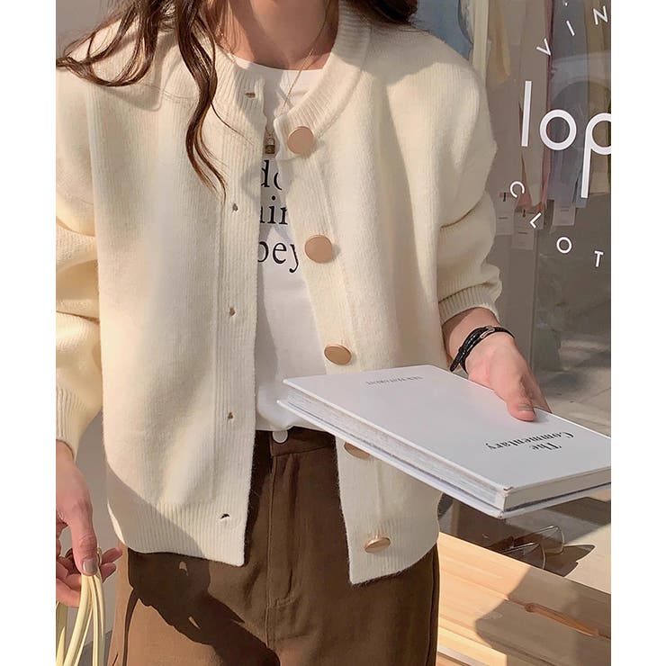 クルーネックボタンカーディガン【SHOPLIST限定 新作 春 秋 冬】 | SEU | 詳細画像16 