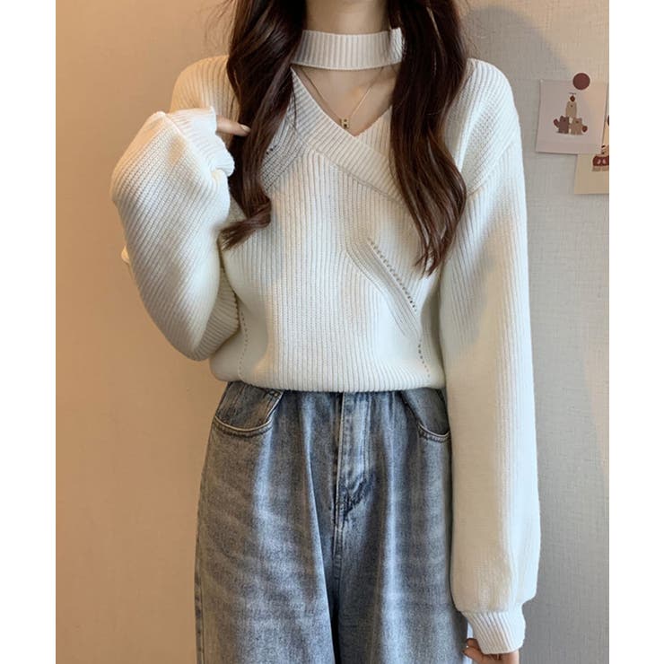 チョーカーネックニットプルオーバー【SHOPLIST限定 新作 春 秋 冬】 | SEU | 詳細画像7 