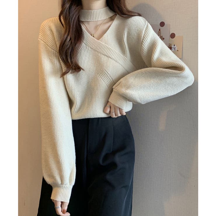 チョーカーネックニットプルオーバー【SHOPLIST限定 新作 春 秋 冬】 | SEU | 詳細画像13 