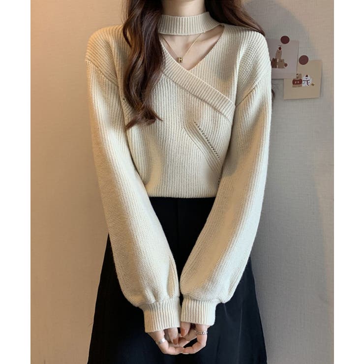 チョーカーネックニットプルオーバー【SHOPLIST限定 新作 春 秋 冬】 | SEU | 詳細画像14 