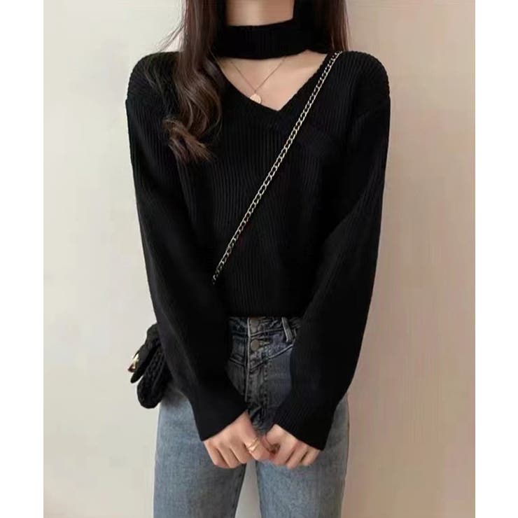 チョーカーネックニットプルオーバー【SHOPLIST限定 新作 春 秋 冬】 | SEU | 詳細画像16 