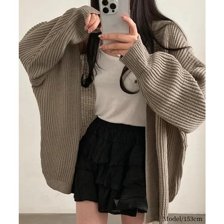 着流しVネックニットカーディガン【SHOPLIST限定 新作 春 秋 冬】 | SEU | 詳細画像23 