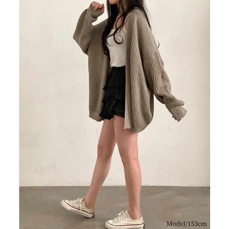 着流しVネックニットカーディガン【SHOPLIST限定 新作 春 秋 冬】 | SEU | 詳細画像25 