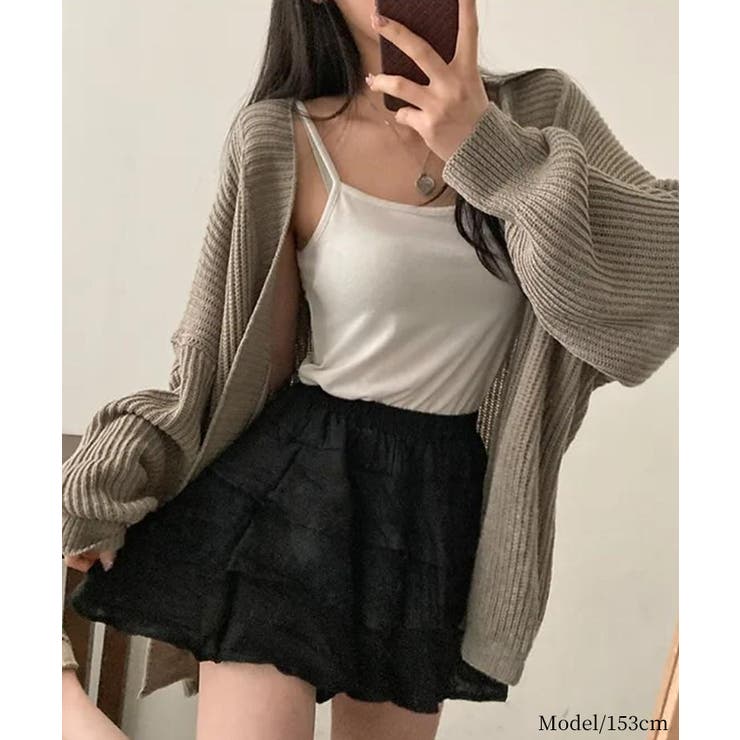 着流しVネックニットカーディガン【SHOPLIST限定 新作 春 秋 冬】 | SEU | 詳細画像24 