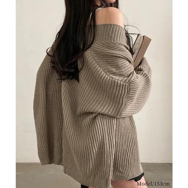 着流しVネックニットカーディガン【SHOPLIST限定 新作 春 秋 冬】 | SEU | 詳細画像26 