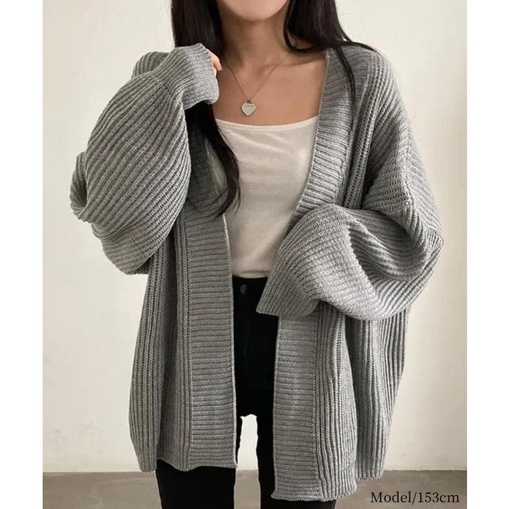 着流しVネックニットカーディガン【SHOPLIST限定 新作 春 秋 冬】 | SEU | 詳細画像30 