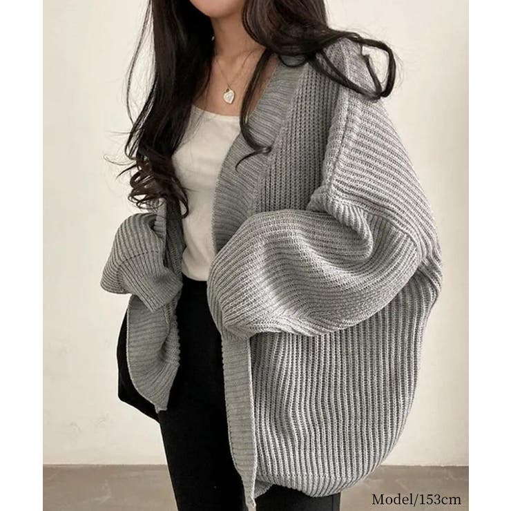 着流しVネックニットカーディガン【SHOPLIST限定 新作 春 秋 冬】 | SEU | 詳細画像32 