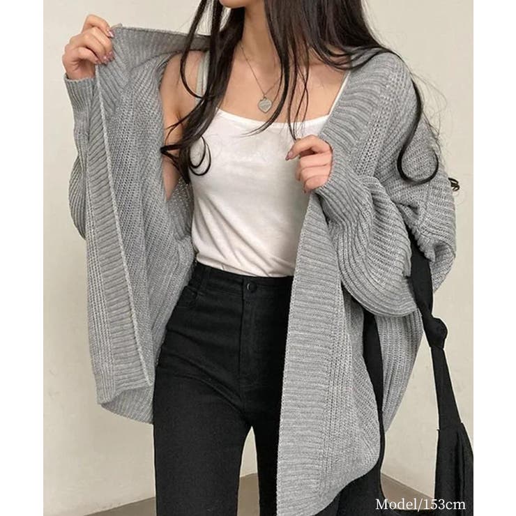 着流しVネックニットカーディガン【SHOPLIST限定 新作 春 秋 冬】 | SEU | 詳細画像35 