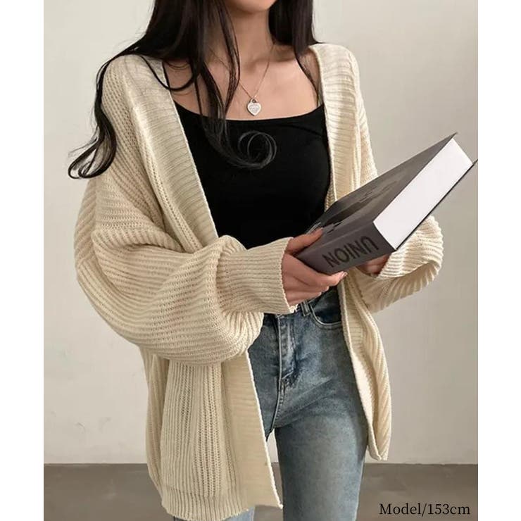 着流しVネックニットカーディガン【SHOPLIST限定 新作 春 秋 冬】 | SEU | 詳細画像12 