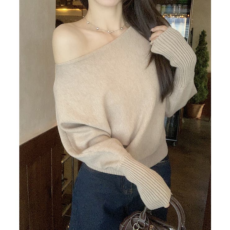 ワンショルダー2wayニットトップス【SHOPLIST限定 新作 春 秋 冬】 | SEU | 詳細画像12 