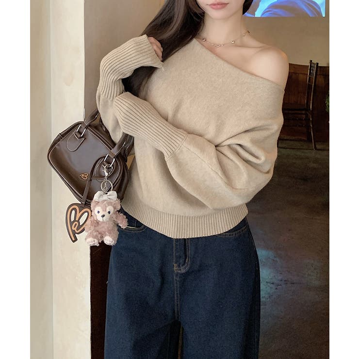 ワンショルダー2wayニットトップス【SHOPLIST限定 新作 春 秋 冬】 | SEU | 詳細画像9 