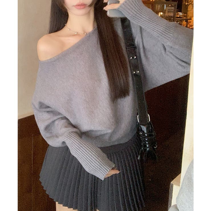 ワンショルダー2wayニットトップス【SHOPLIST限定 新作 春 秋 冬】 | SEU | 詳細画像19 