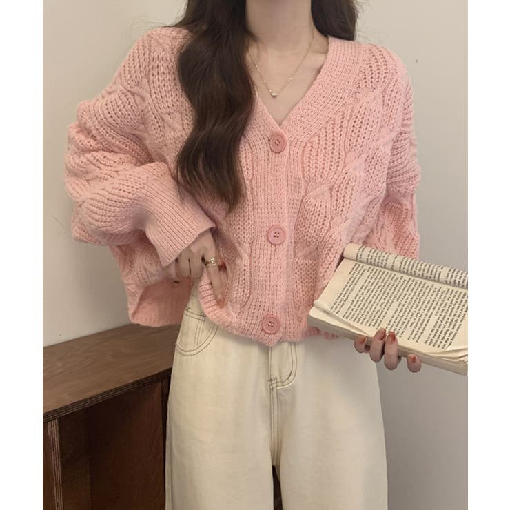 ドルマンスリーブケーブル編みニットカーディガン | SEU | 詳細画像22 