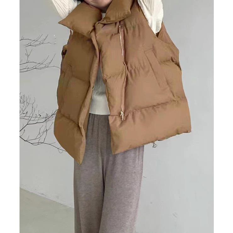 オーバーサイズシルエットボリューム中綿ベスト | SEU | 詳細画像23 