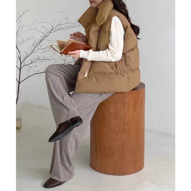 オーバーサイズシルエットボリューム中綿ベスト | SEU | 詳細画像25 