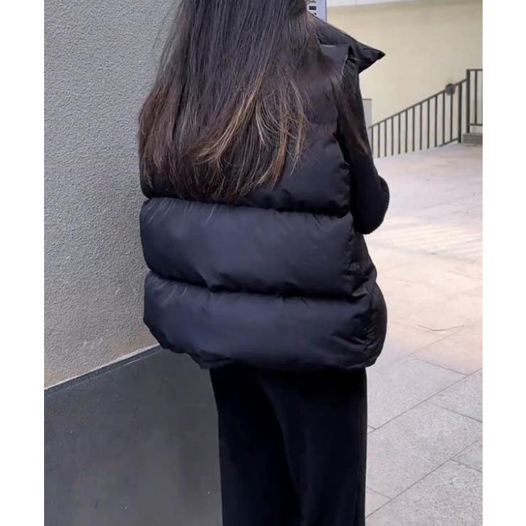 オーバーサイズシルエットボリューム中綿ベスト | SEU | 詳細画像20 