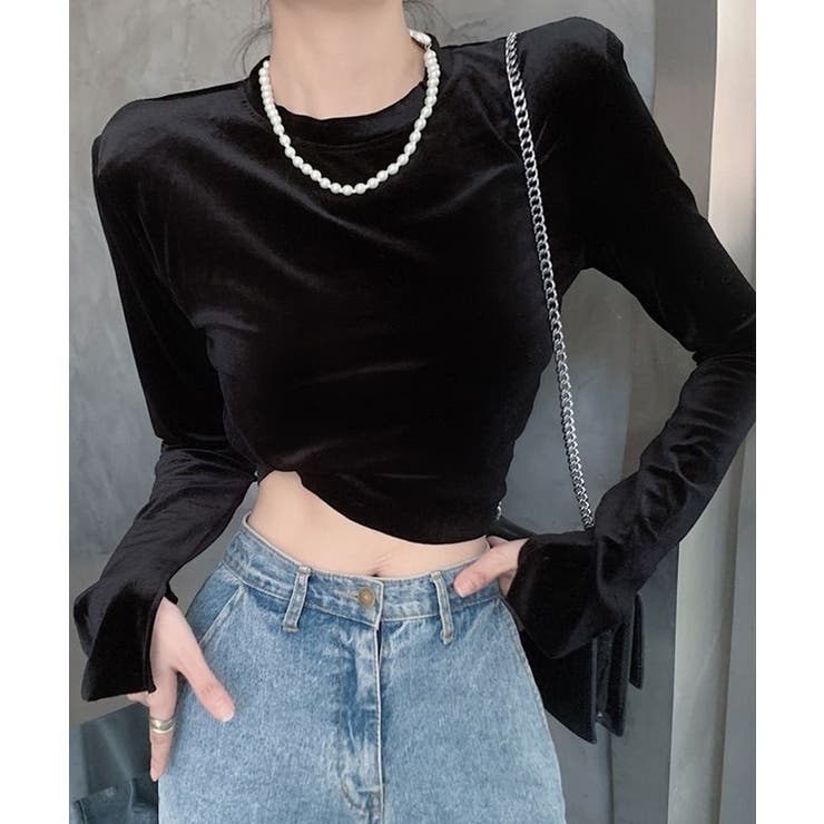 スリットスリーブベロアトップス【SHOPLIST限定 新作 春 夏 秋 冬】 | SEU | 詳細画像14 