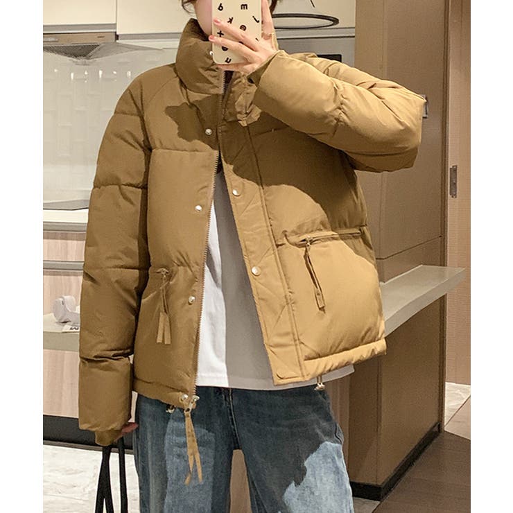 ブラウン | ショート丈中綿ブルゾン【SHOPLIST限定 新作 春 秋 冬】 | SEU