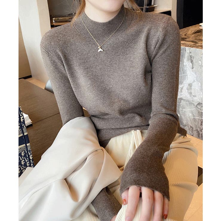 プチハイネックニットトップス【SHOPLIST限定 新作 春 秋 冬】 | SEU | 詳細画像21 