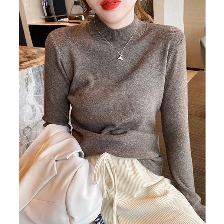 プチハイネックニットトップス【SHOPLIST限定 新作 春 秋 冬】 | SEU | 詳細画像24 