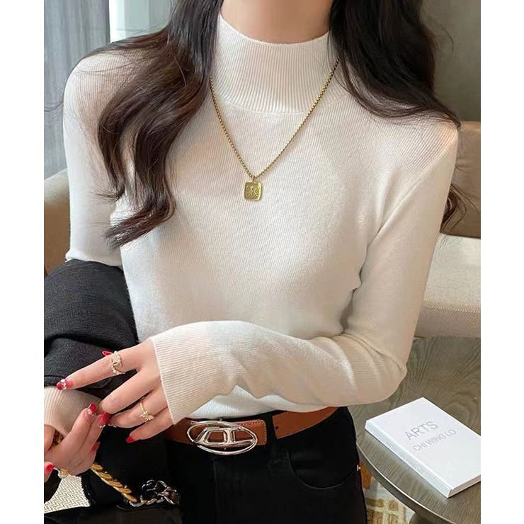 プチハイネックニットトップス【SHOPLIST限定 新作 春 秋 冬】 | SEU | 詳細画像4 