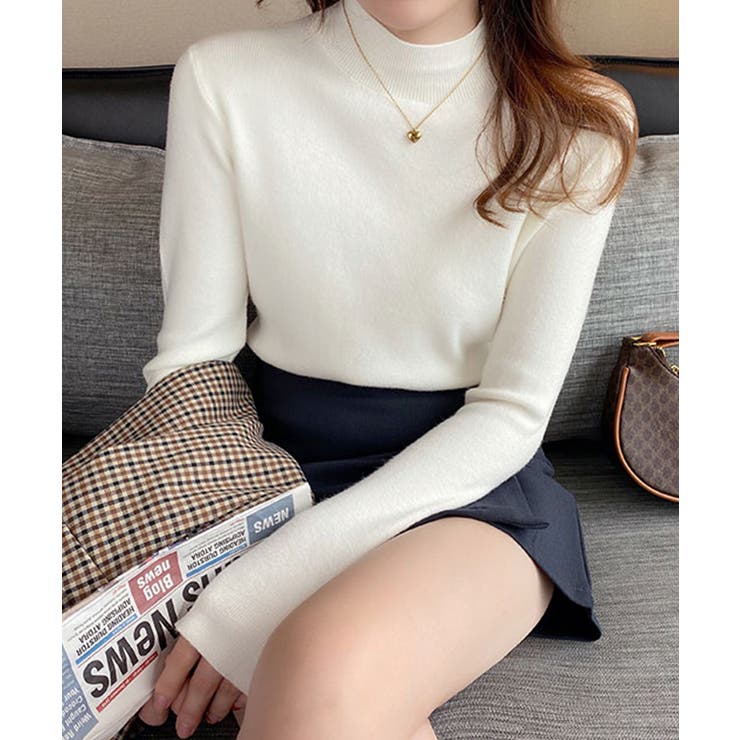 プチハイネックニットトップス【SHOPLIST限定 新作 春 秋 冬】 | SEU | 詳細画像6 