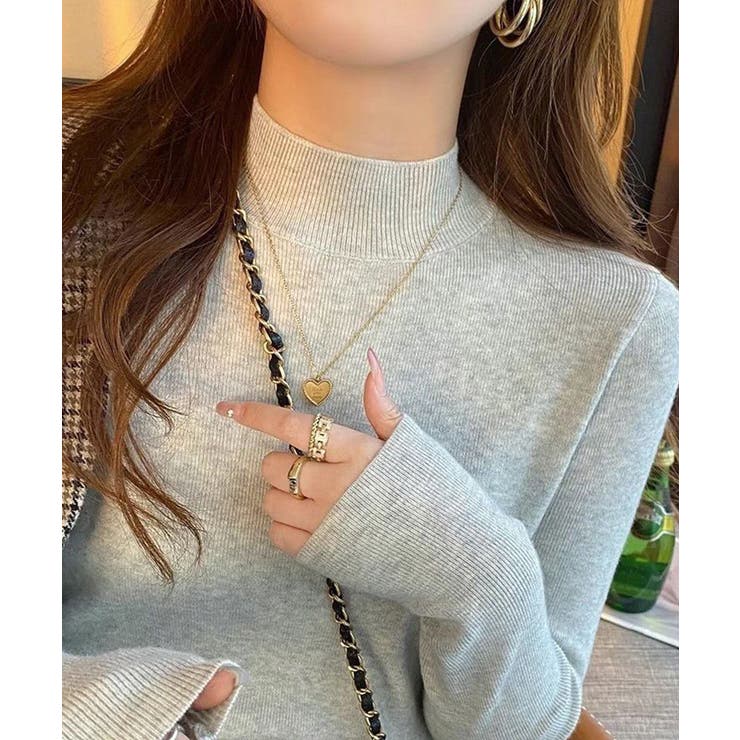 プチハイネックニットトップス【SHOPLIST限定 新作 春 秋 冬】 | SEU | 詳細画像14 