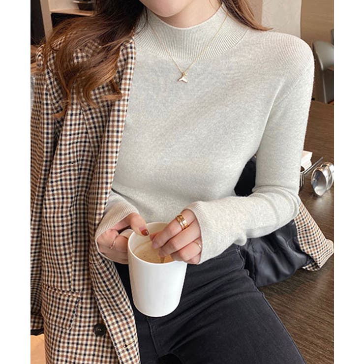 プチハイネックニットトップス【SHOPLIST限定 新作 春 秋 冬】 | SEU | 詳細画像16 