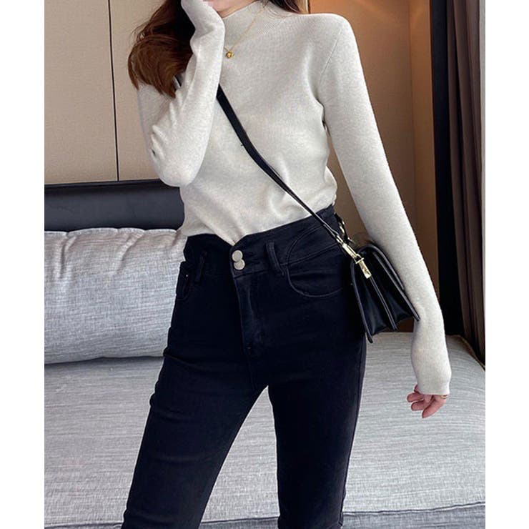 プチハイネックニットトップス【SHOPLIST限定 新作 春 秋 冬】 | SEU | 詳細画像18 