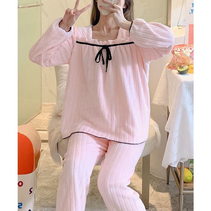 フリース 上下セットアップ ルームウェア | SEU | 詳細画像25 