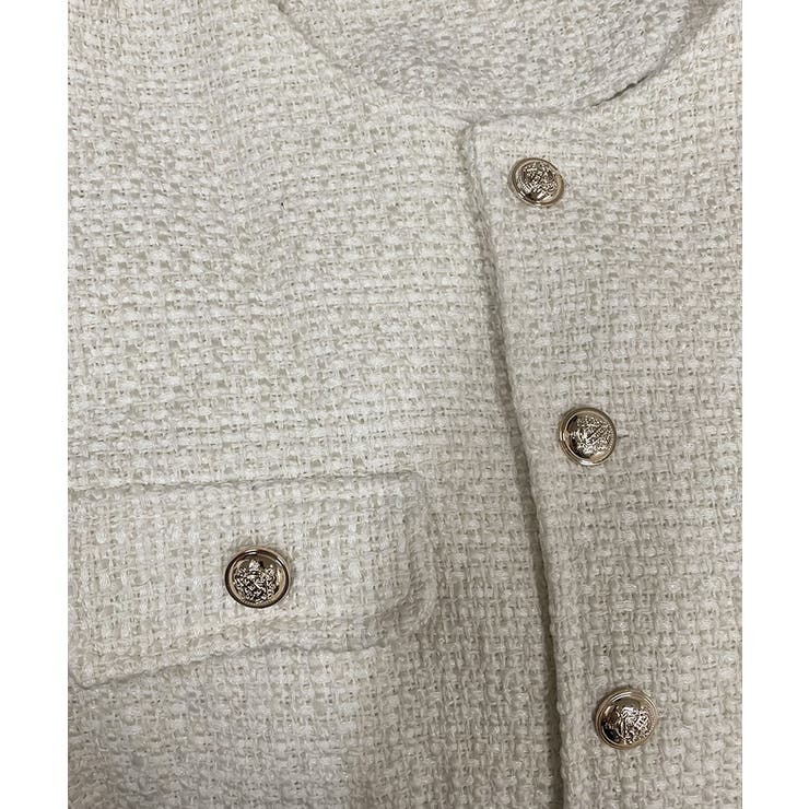 ノーカラーツイードジャケット【SHOPLIST限定 新作 春 秋 冬】 | SEU | 詳細画像33 