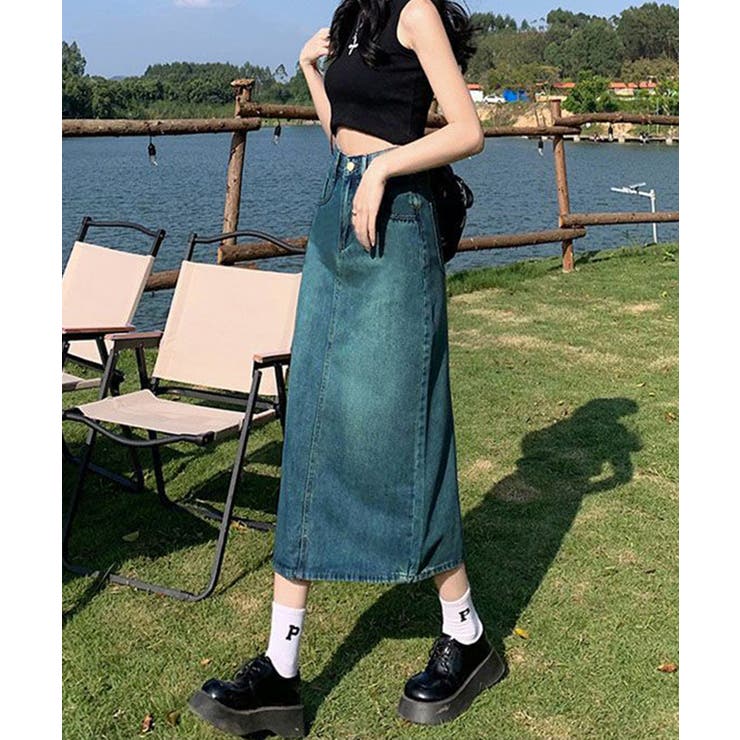 バックスリットデニムスカート【SHOPLIST限定 新作 春 夏 秋 冬】 | SEU | 詳細画像4 